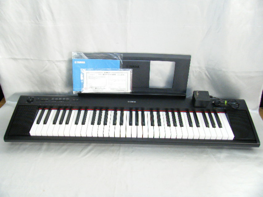 ヤマハ 電子キーボード ピアジェーロ NP-12 ブラック 61鍵盤 譜面立て